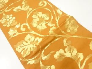 葡萄唐草模様織出し袋帯